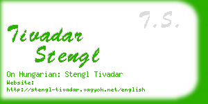tivadar stengl business card
